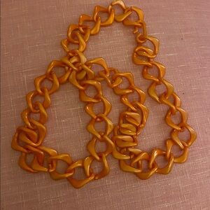 Vintage Lucite Mid Century Modern Necklace
